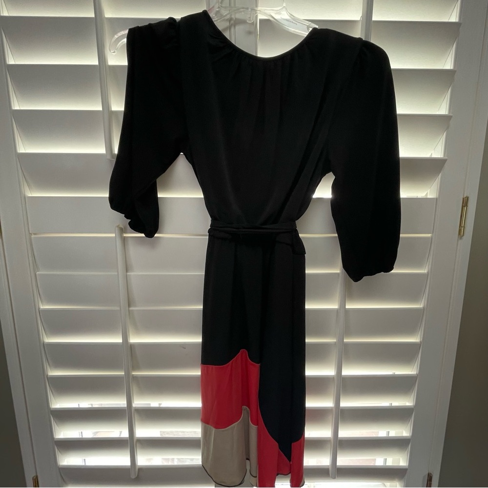 Sweet Storm Black and Red Sheath Dress with Dolman Sleeves - Picture 8 of 8